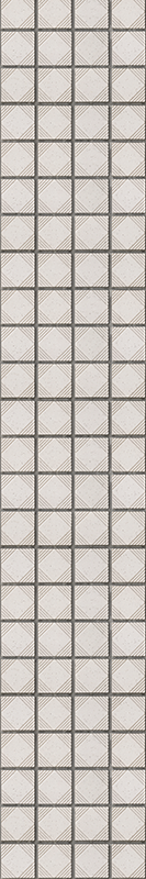 Kitchen vinyl rug white minimalist abstract tiles - TenStickers