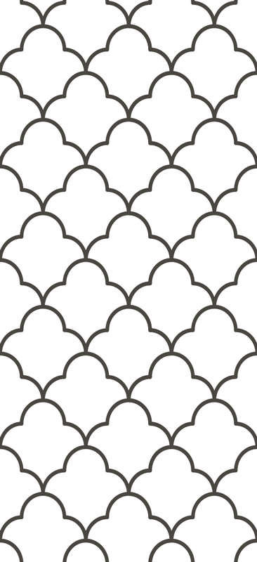 Kitchen vinyl rug geometric moroccan design - TenStickers