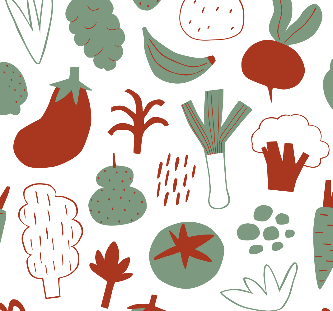 Colorful vegetables kitchen vinyl rug - TenStickers