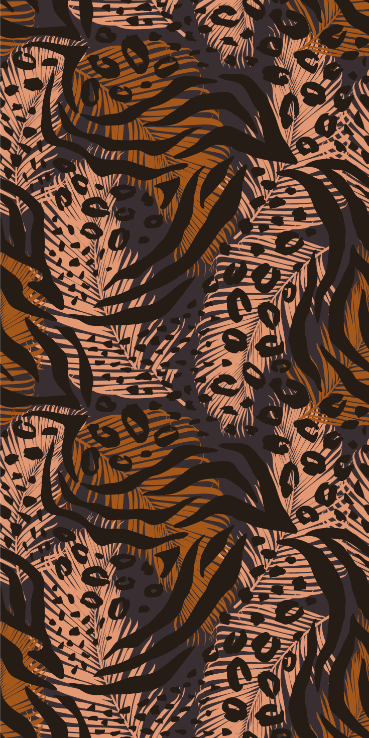 African style abstract colorful design bedroom vinyl rug - TenStickers