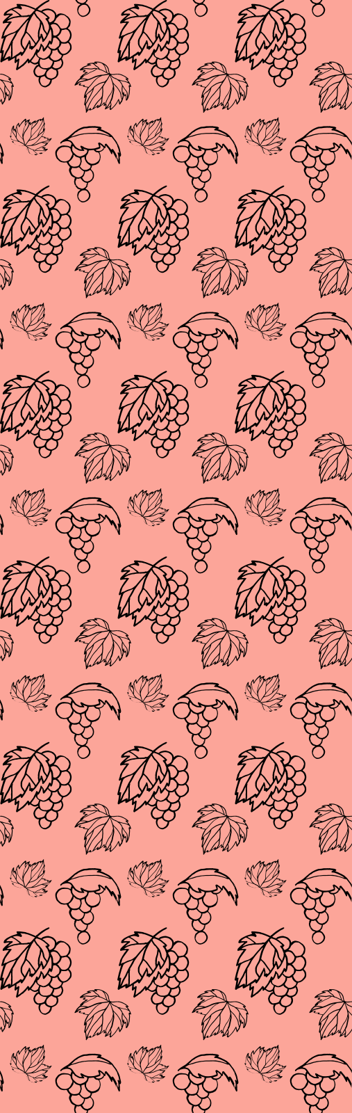 Bedroom vinyl rug with african style pink grapes design - TenStickers