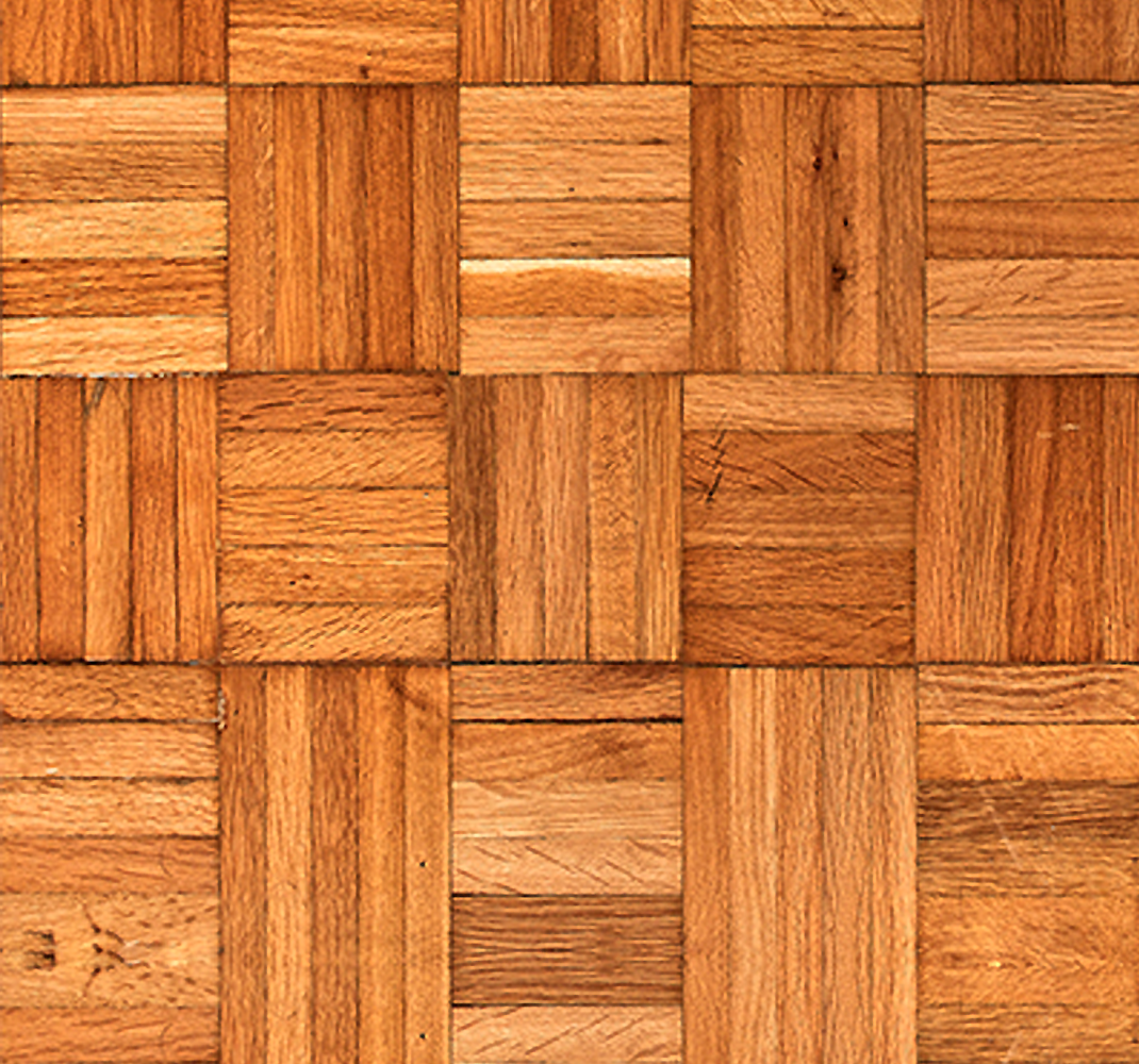 Office vinyl rug - shielded by the wooden weave - TenStickers