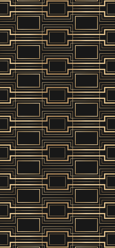 Office vinyl rug with gold frames art decor - TenStickers