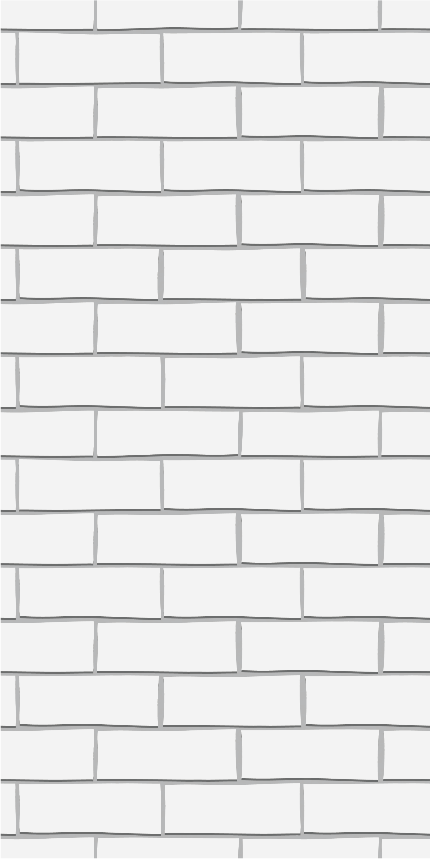White thick brick bedroom vinyl rug - TenStickers