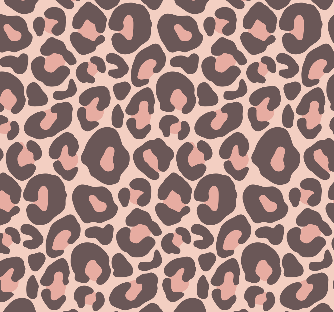 Pink leopard print bedroom vinyl rug - TenStickers