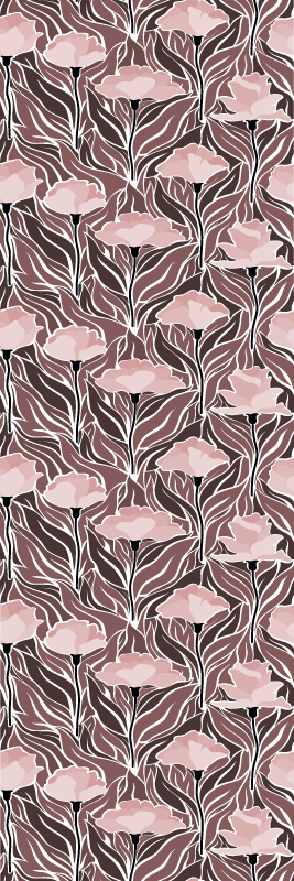 Bedroom vinyl rug with vintage abstract design - TenStickers