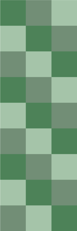 Bedroom vinyl rug in green tile tones - TenStickers