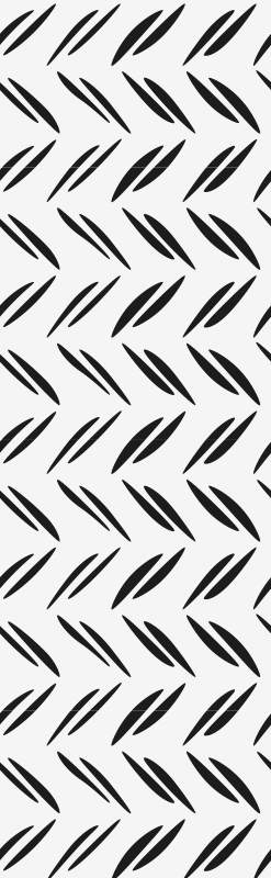Bedroom vinyl rug in simple varied stripes - TenStickers