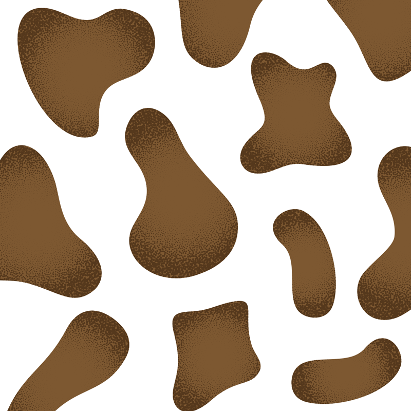 Brown cow animal print vinyl rug - TenStickers