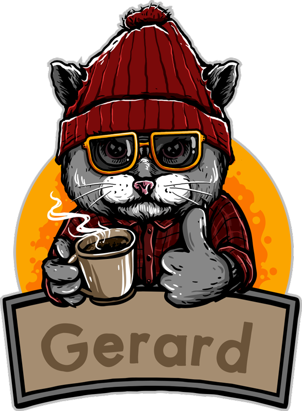 Vintage vinyl rug personnalised cat - TenStickers