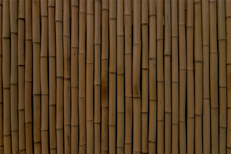 Bamboo Slatted Pattern textured vinyl rug - TenStickers