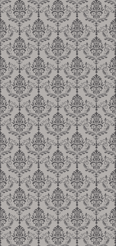 Textured vinyl rug graceful botanical inspiration - TenStickers