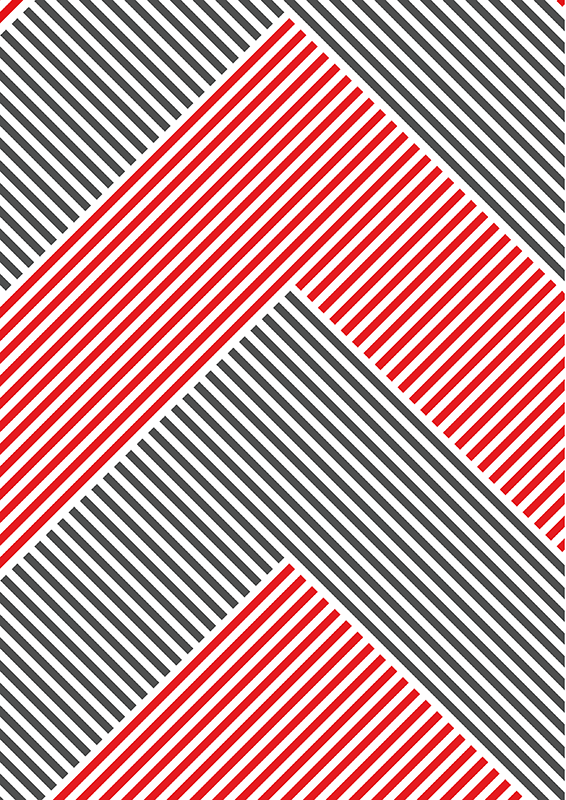 Modern mat with colored lines modern vinyl rug - TenStickers