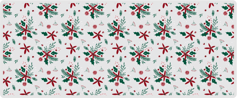 beautiful christmas pattern  entrance hall tiles - TenStickers