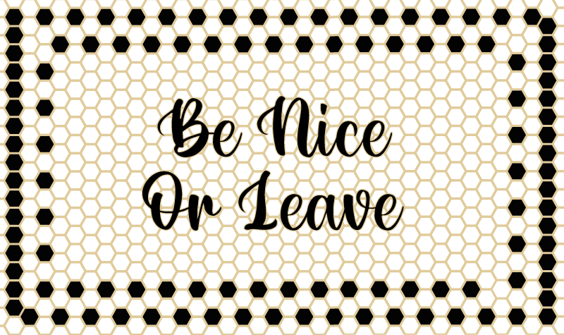 Welcoming Entryway Sign custom vinyl rug - TenStickers