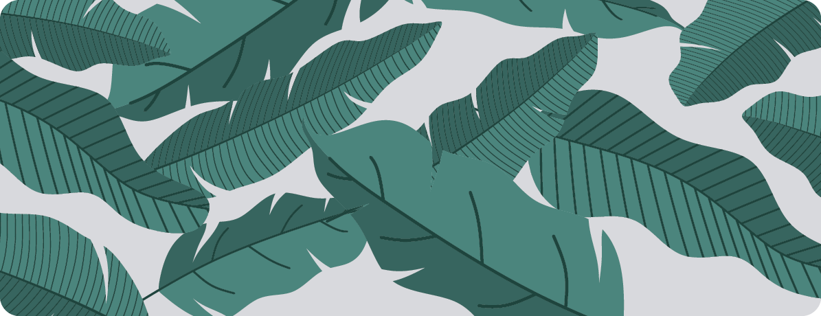 Botanical Leaf Design flower vinyl rug - TenStickers