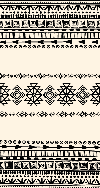 Ethnic Patterned ethnic vinyl rug - TenStickers