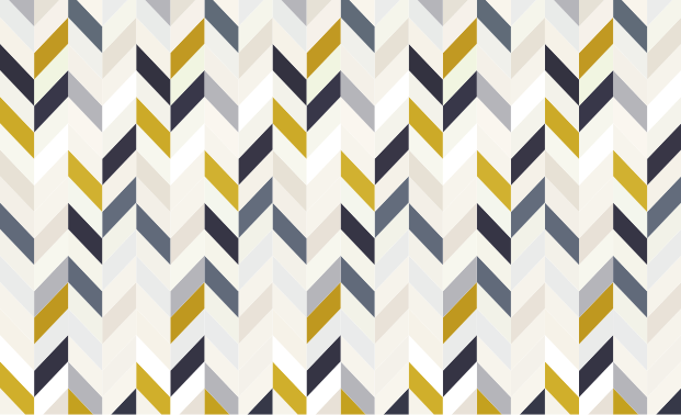 Chevron Zigzag Pattern geometric vinyl rug - TenStickers