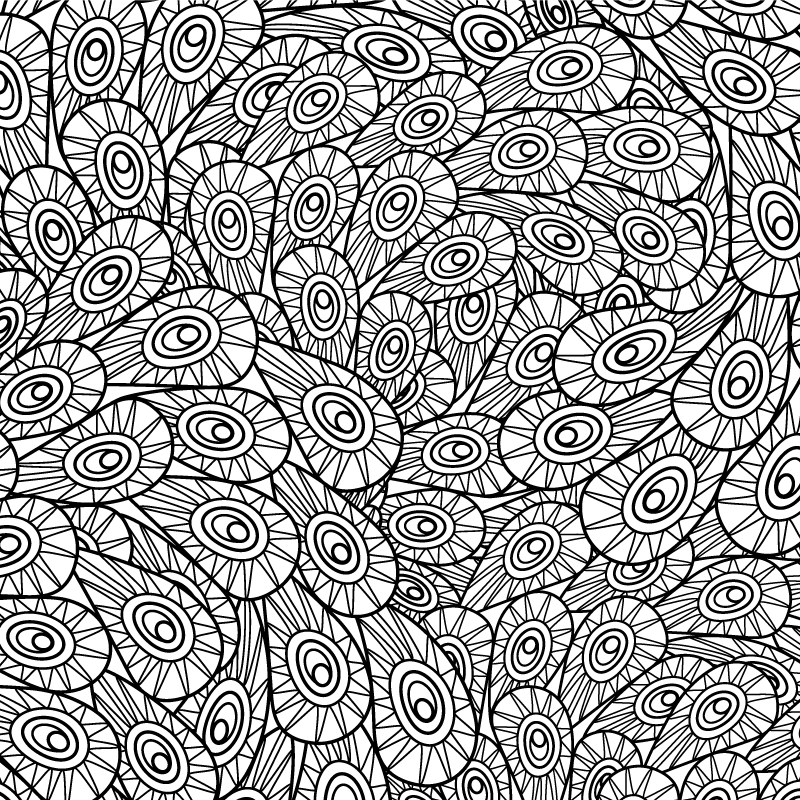 peacock ornament floral rug - TenStickers