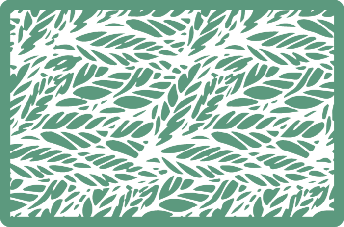 Green leaves jungle floral rug - TenStickers