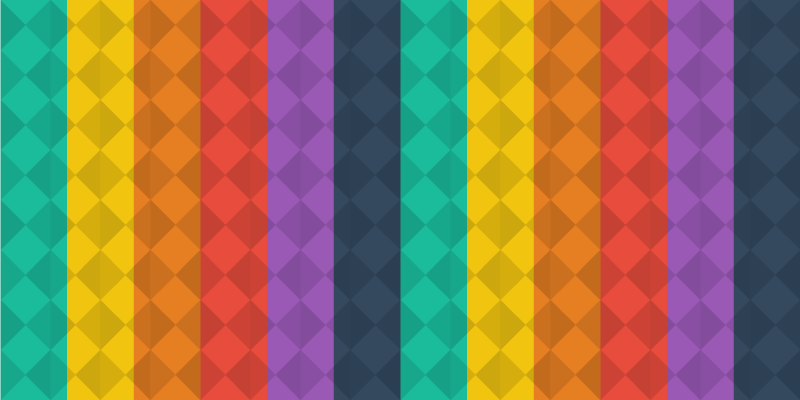 Coloured diamonds modern rug - TenStickers