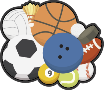 Sports Balls teen vinyl rug - TenStickers