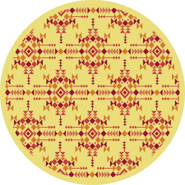 Ethnic Symmetry ethnic vinyl rug - TenStickers