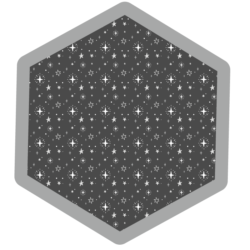 Washed grey childrens stars rug - TenStickers