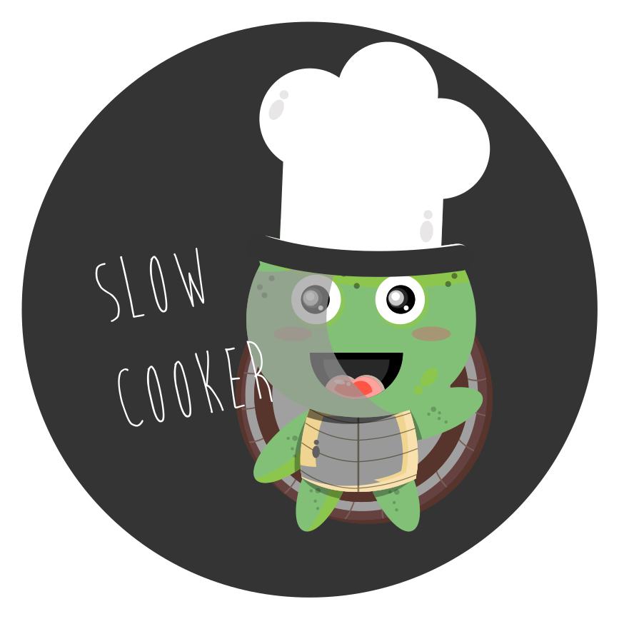 Chef Turtle Illustration kitchen vinyl rug - TenStickers