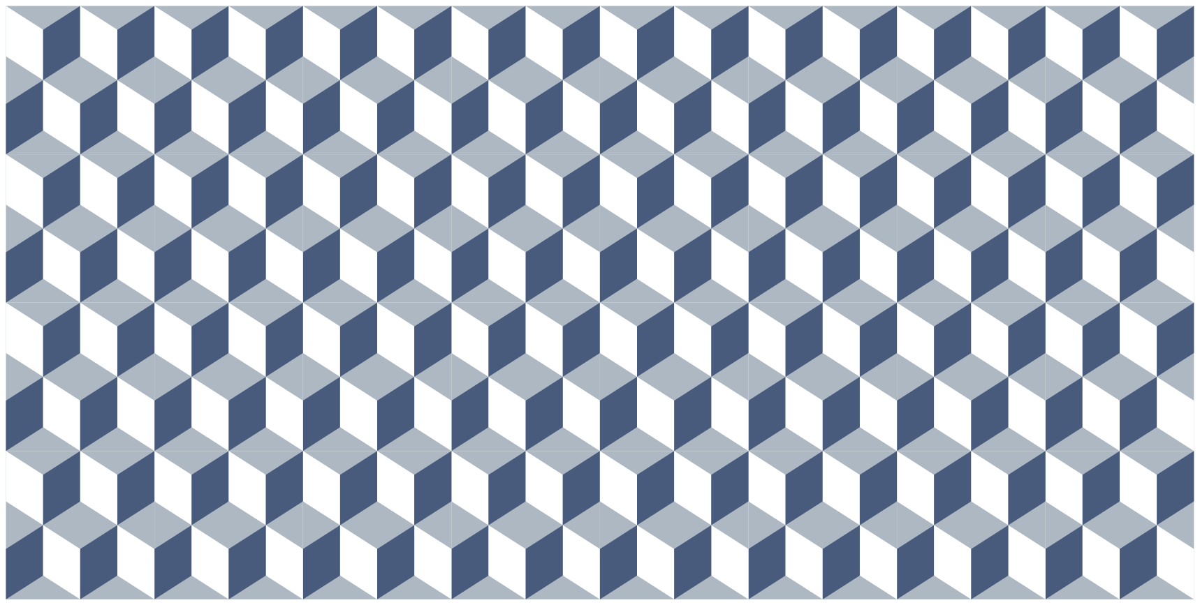 tiles in blue tones modern rug - TenStickers
