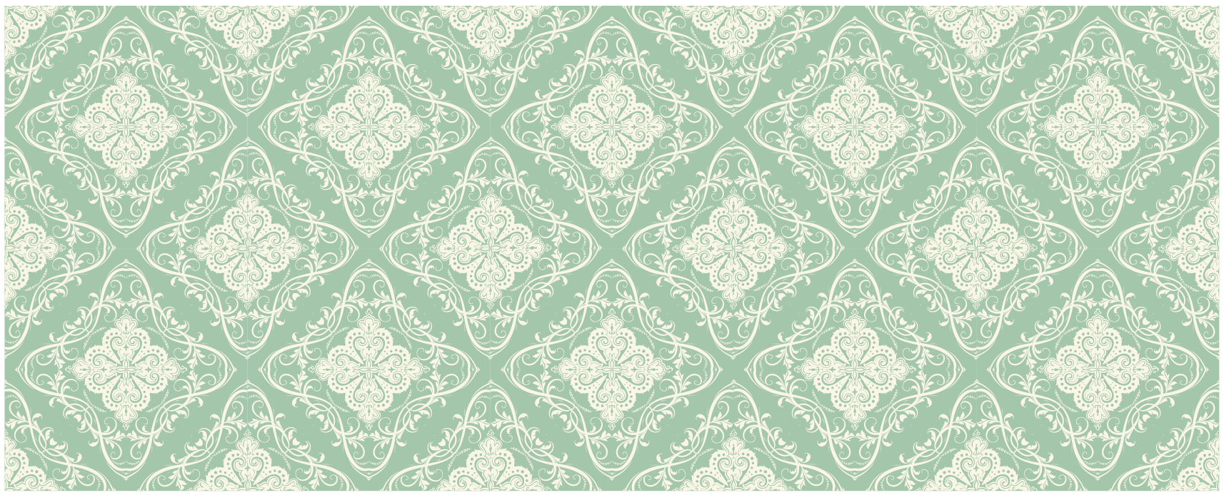 Ornamental Pattern mosaic vinyl rug - TenStickers