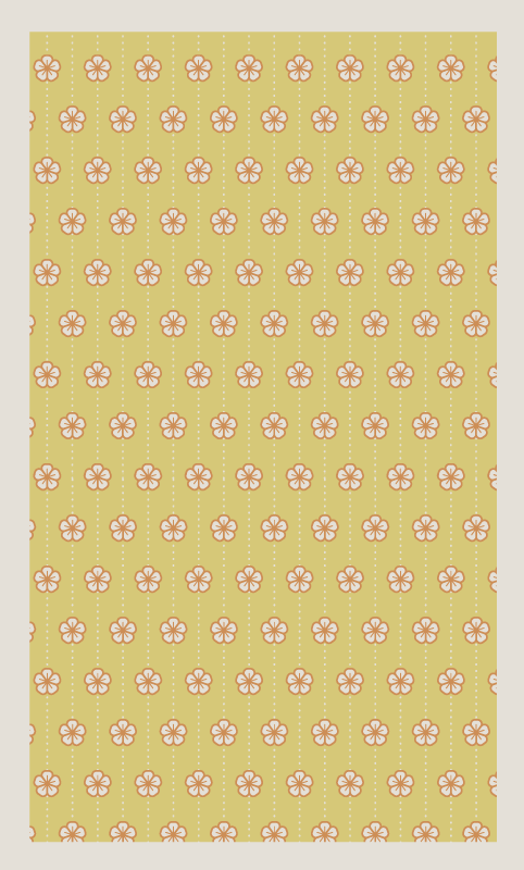 Floral Kitchen Accessory flower vinyl rug - TenStickers