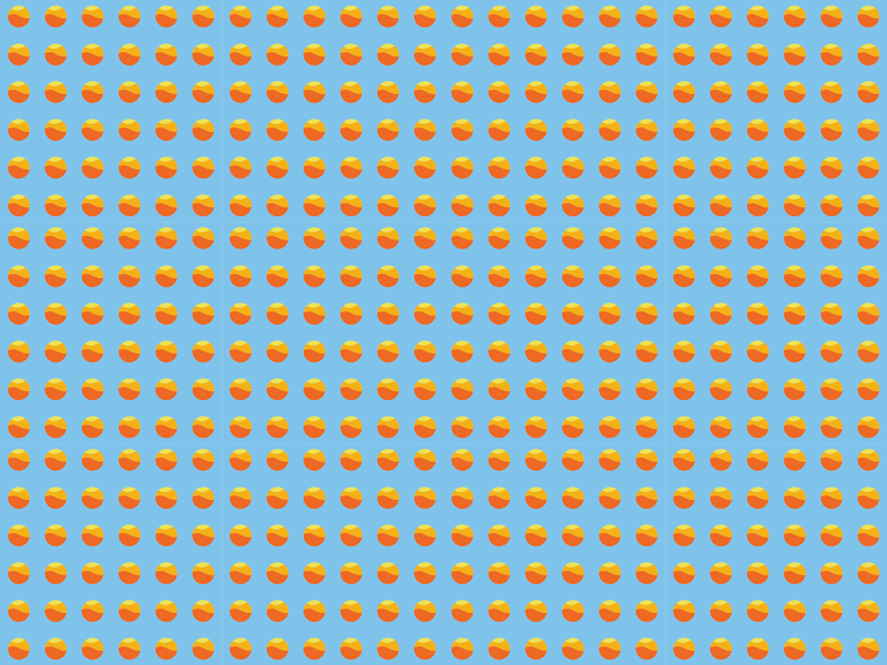 Sunshine Oranges Pattern wood vinyl rug - TenStickers