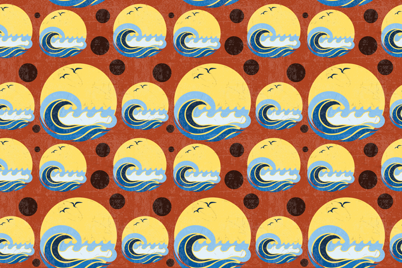 Seaside Imagery vinyl rug - TenStickers