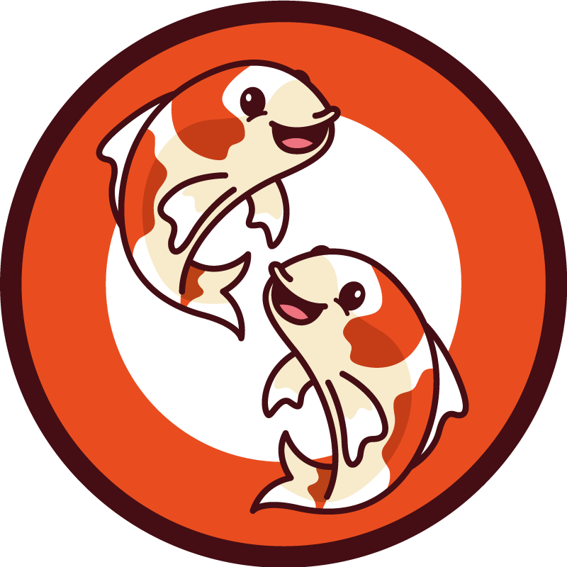 Anime Koi fish animal rug - TenStickers