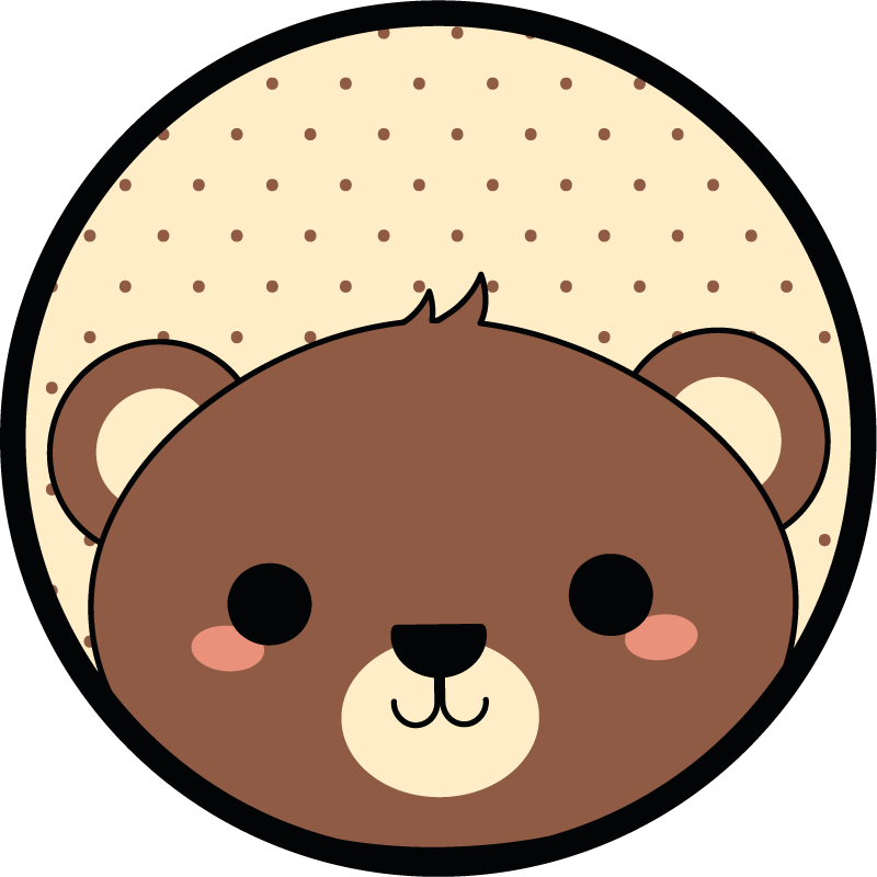 Anime beaver animal vinyl rug - TenStickers