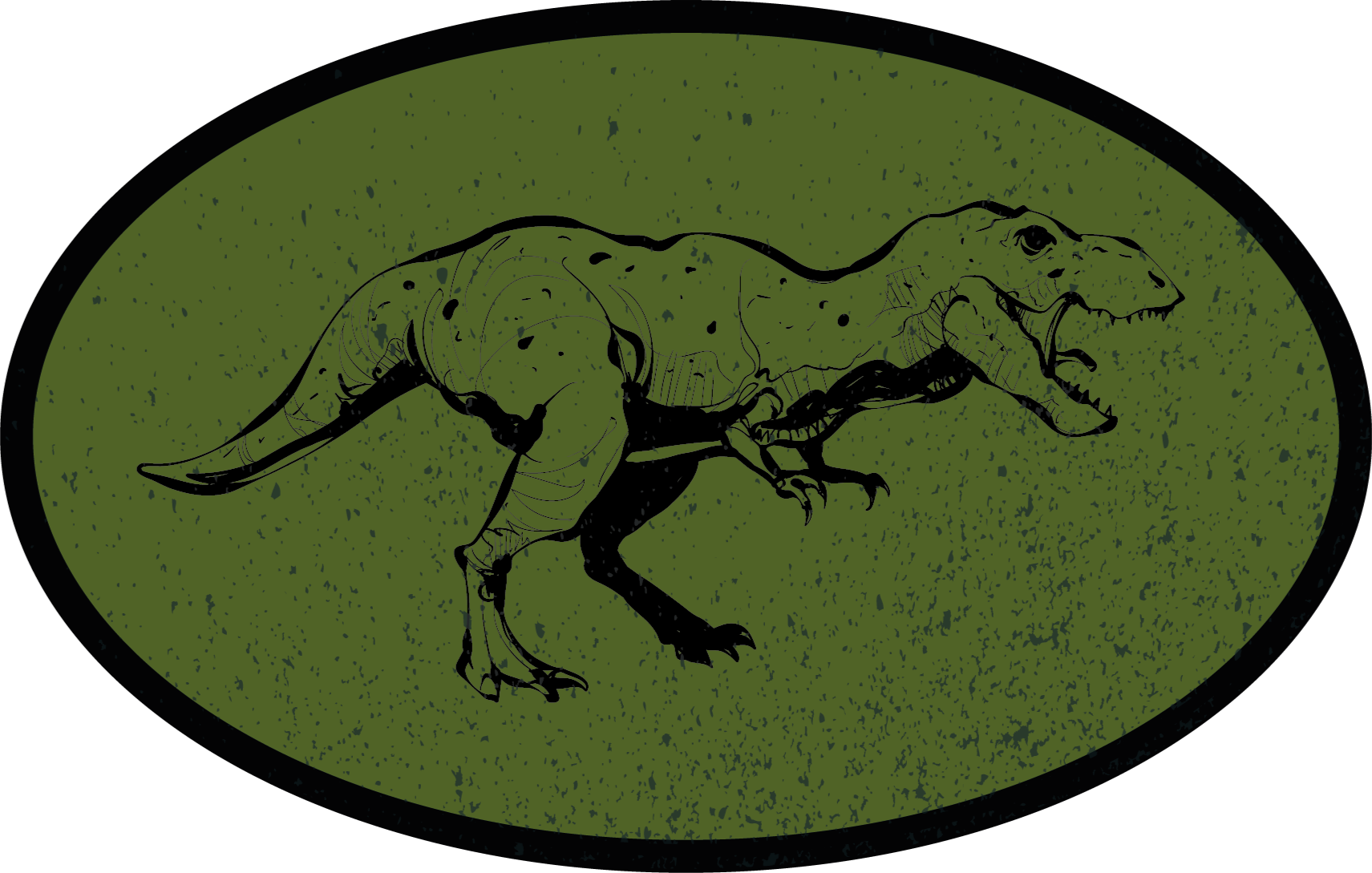 Dinosaur themed vinyl rug - TenStickers
