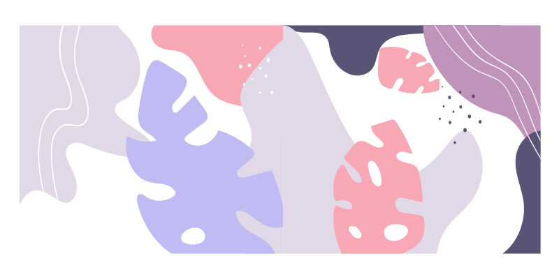 Coloured Monstera Leaf nature rug - TenStickers