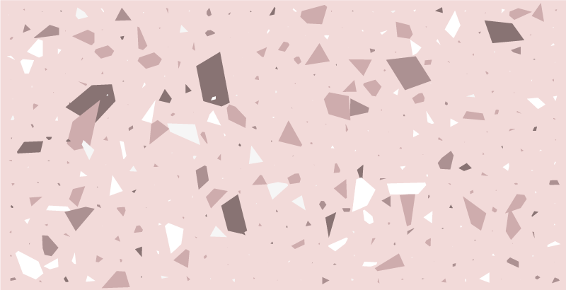 Geometric Terrazzo geometric vinyl rug - TenStickers