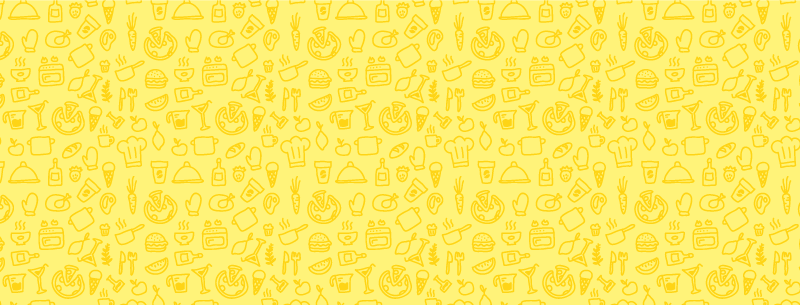 Yellow Kitchen Pattern kitchen vinyl rug - TenStickers