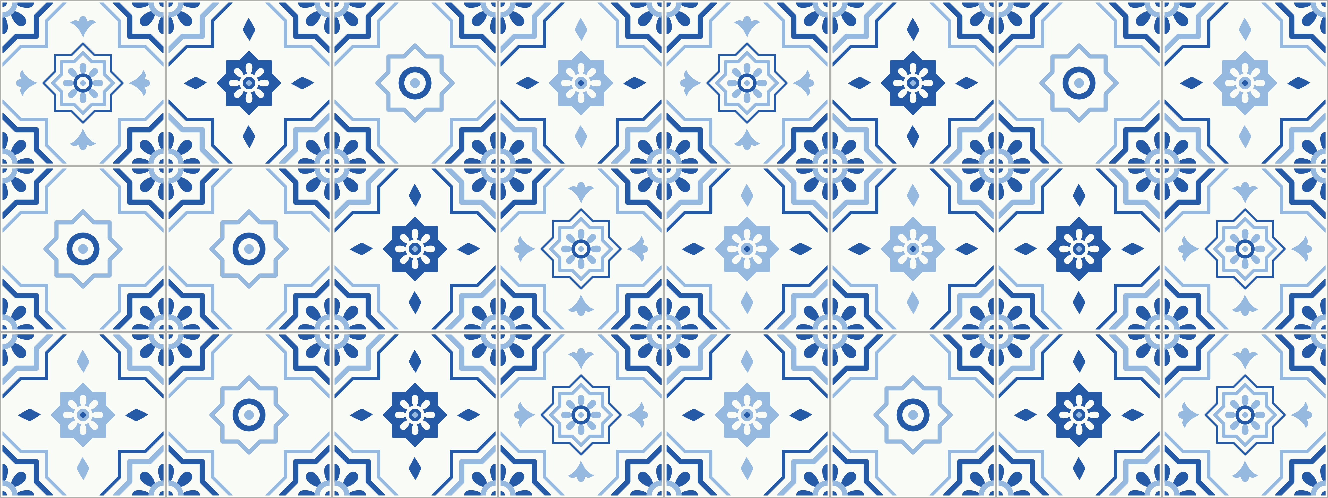 Tile carpet floor runner modern rug - TenStickers