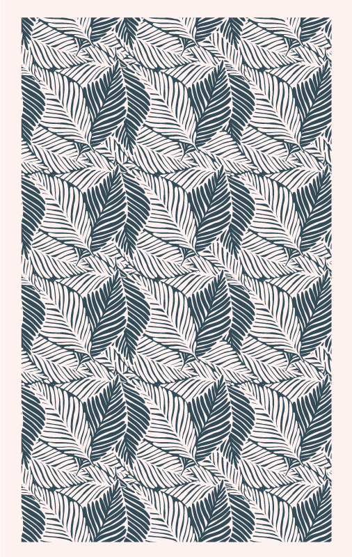 Lush Leaf Patterns nature vinyl rug - TenStickers