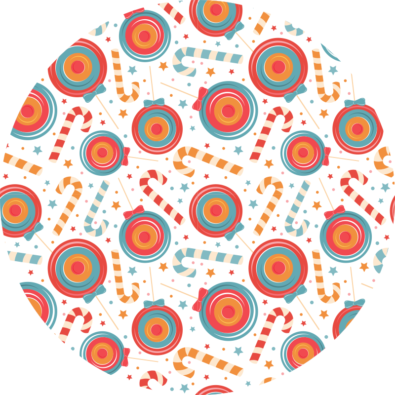 Candyland Imagery gaming vinyl rug - TenStickers