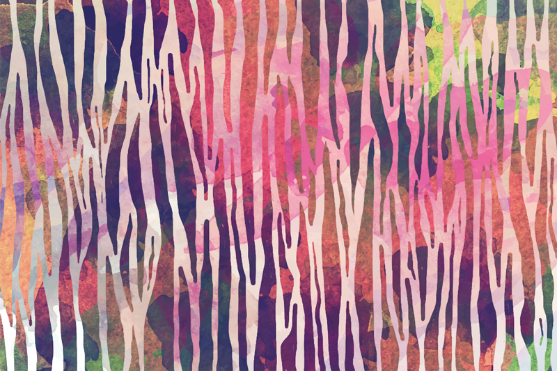 Abstract Striped Spectrum stripes vinyl rug - TenStickers