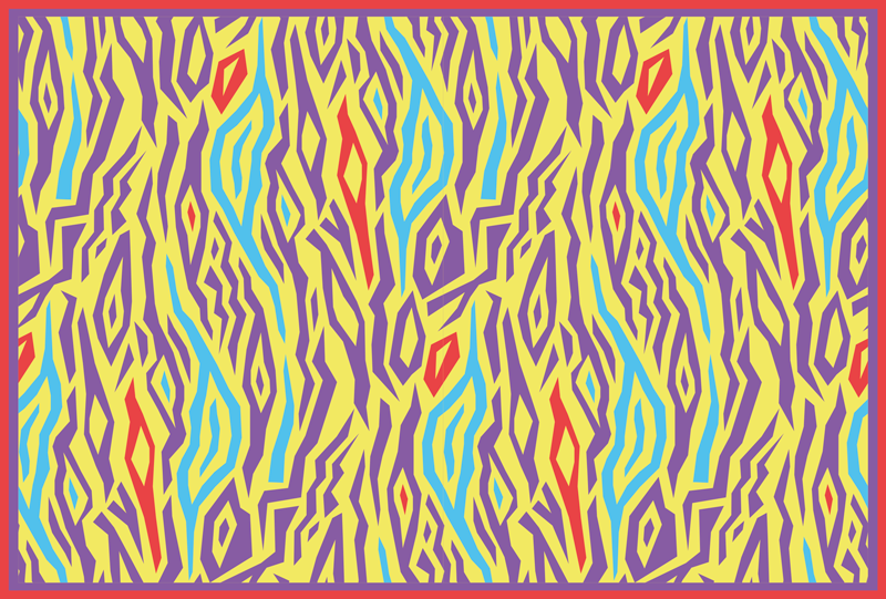 Vintage Zebra Animal Print vinyl rug - TenStickers