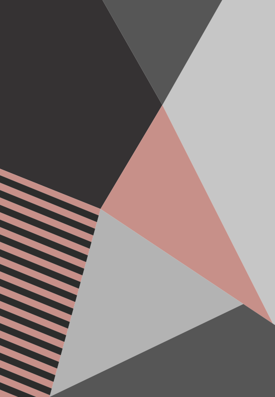 Triangular geometric motif modern vinyl rug - TenStickers