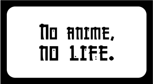 No Anime, No Life custom vinyl rug - TenStickers