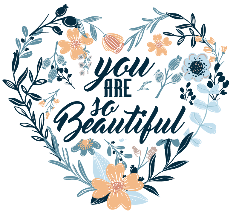 You are so beautiful heart vinyl rug - TenStickers