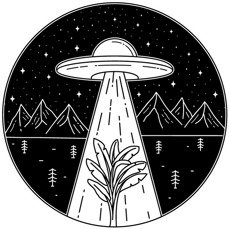 Alien Abduction Scene gaming vinyl rug - TenStickers