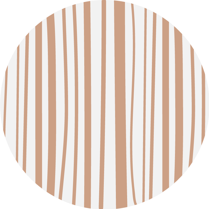 Soft Striped Elegance circular vinyl rug - TenStickers